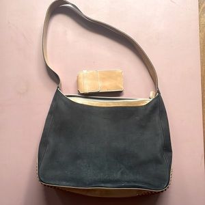 Escada suede shoulder bag